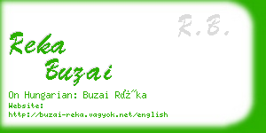 reka buzai business card